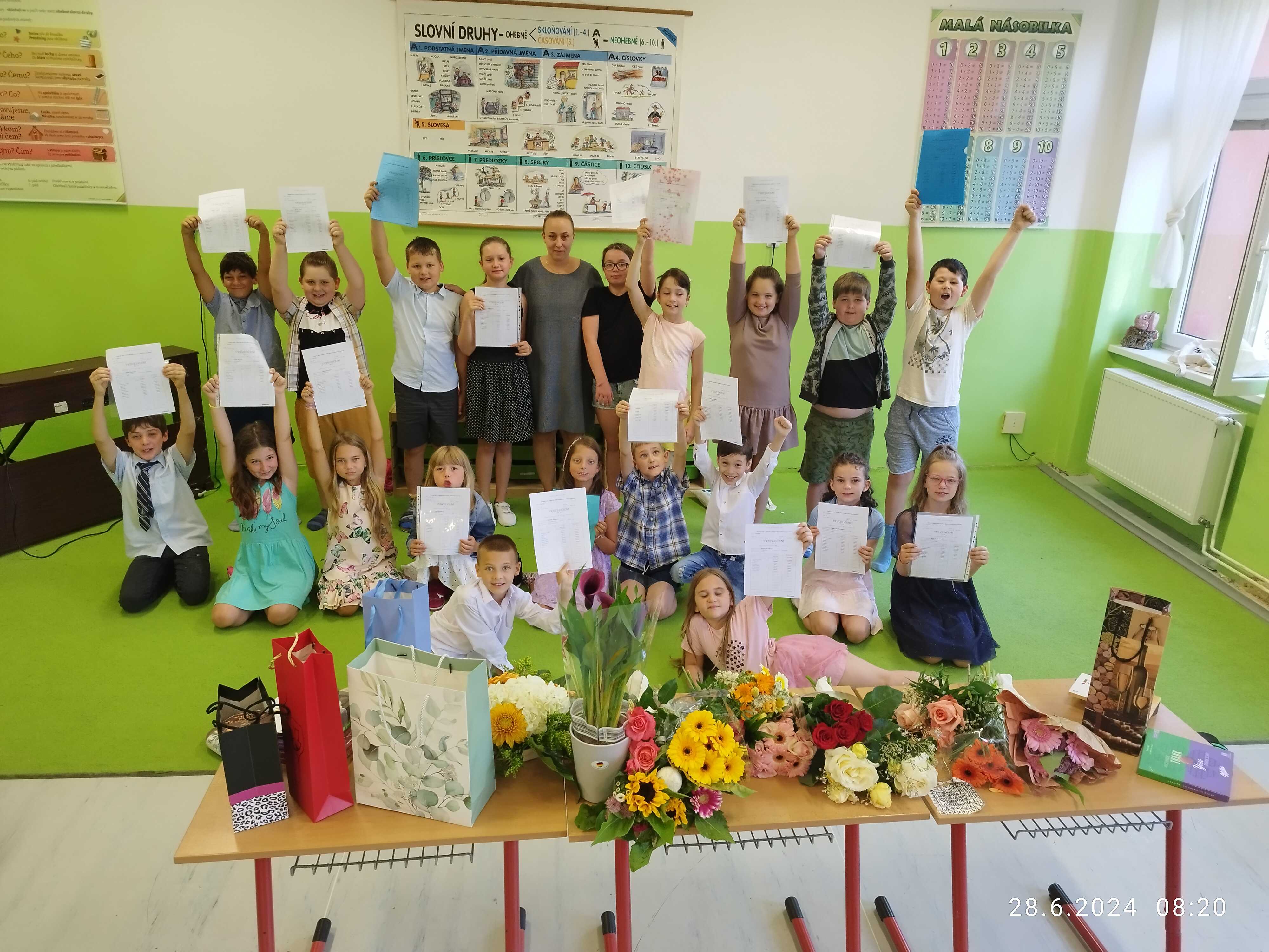 Poděkování a přání na konec školního roku 2023/2024