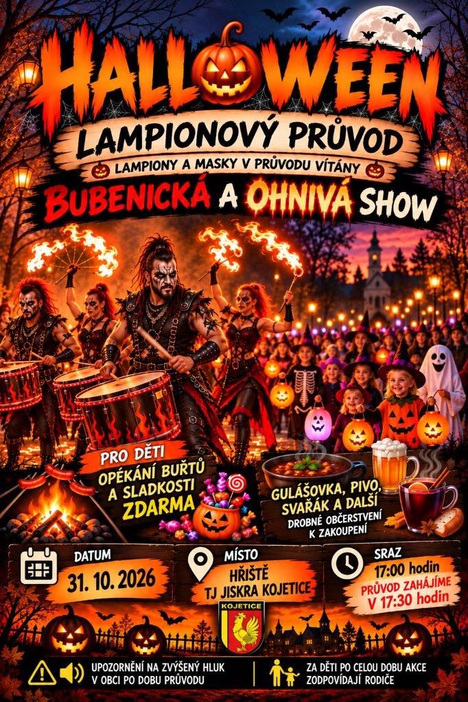  Halloweenský lampionový průvod v Kojeticích