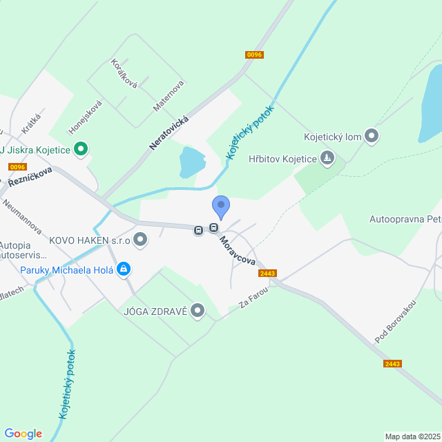 Obrázek mapy, kde se nachází škola